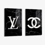 Set: "Marble Fashion" (2x) – Glas