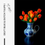 Delft Blue & Dutch Tulips I – Glas - Bild 4