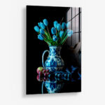 Delft Blue & Dutch Tulips II – Glas