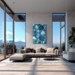 Blue Stones Poster – Glas - Bild 3