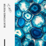 Blue Stones Poster – Glas - Bild 4