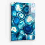 Blue Stones Poster – Glas
