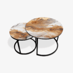 Soffbord Svart - Brown & Gold Marble - Bild 2