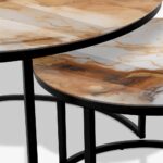 Soffbord Svart - Brown & Gold Marble - Bild 3