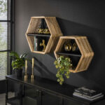 Vägghylla Hexagon set/2