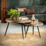 Soffbord Acier gold Ø55 set/2