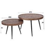 Soffbord Acier gold Ø55 set/2 - Bild 4