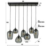 Pendellampor 4+3 Esagonal mix - Bild 6