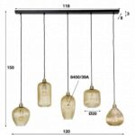 Pendellampor 5L Vetro - Bild 5