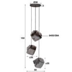Pendellampor 3L Meteor stepped - Bild 3