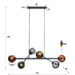 Pendellampe 6L Molécule - Bild 4