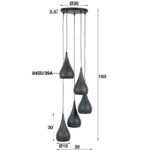 Pendellampor 5L Punch stepped - Bild 3