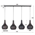 Pendellampor 4L Droplet Mesh - Bild 4