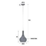 Pendellampor 1L Grey punch - Bild 4