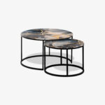 Soffbord Svart - Abstract Marble