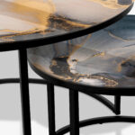 Soffbord Svart - Abstract Marble - Bild 3