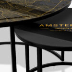 Soffbord Svart - Amsterdam Gold - Bild 3