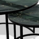 Soffbord Svart - Green & Gold Marble - Bild 3