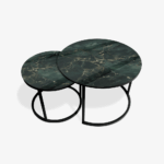 Soffbord Svart - Green & Gold Marble - Bild 2