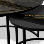 Soffbord Svart - Groningen Gold - Bild 3