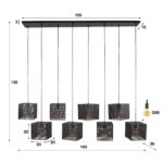 Pendellampe 8L block mesh - Bild 4