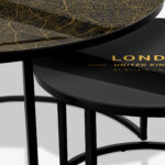 Soffbord Svart - London Gold - Bild 3