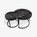 Soffbord Svart - Black & Gold Marble - Bild 2