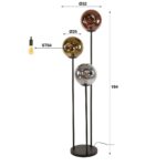 Golvlampa 3x Ø25 stellar - Bild 4
