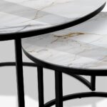 Soffbord Svart - White & Gold Marble - Bild 3