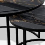 Soffbord Svart - Black & Gold Marble - Bild 3