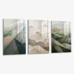 Set: "Misty Geometry" (3x) – Glas