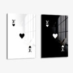 Set: "LV Hearts" (2x) – Glas