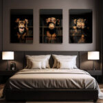 Set: "3 Wise Monkeys II" (3x) – Glas - Bild 3