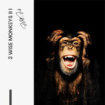 Set: "3 Wise Monkeys II" (3x) – Glas - Bild 4