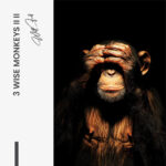 Set: "3 Wise Monkeys II" (3x) – Glas - Bild 5
