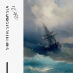 Ship in the Stormy Sea – Glas - Bild 4
