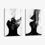 Set: "Carbon Bloom" (2x) – Glas