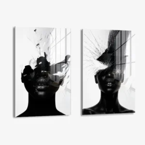 Set: "Carbon Bloom" (2x) – Glas