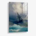 Ship in the Stormy Sea – Glas